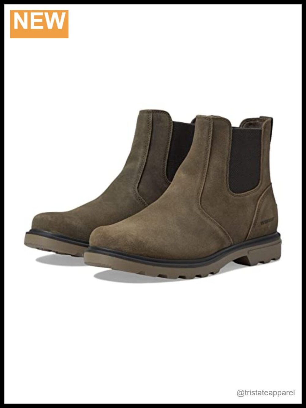 Waterproof Suede Chelsea Boots Ankle High Slip-On Winter Casual